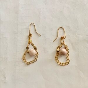 Chain Loop Jasmine Stone Earrings